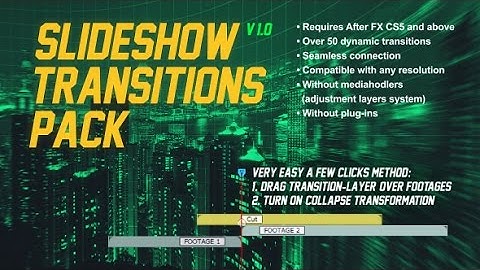 Slideshow Transitions Pack | After Efects Project Files - Videohive template