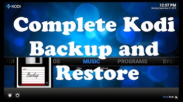 How to Completly backup and resatore Kodi easily  official kodi addon