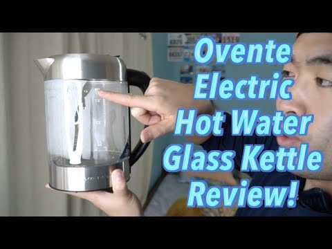 Ovente 1.7 Liter, BPA-Free Electric Glass Hot Water Kettle with  Stainless-Steel Infuser and ProntoFill Technology, Teapot Infuser Perfect  for Tea