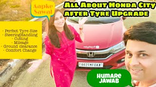 Honda City Stock Tyres vs Tyre Upgrade | Actual Footage Showing Ground Clearance Difference screenshot 5