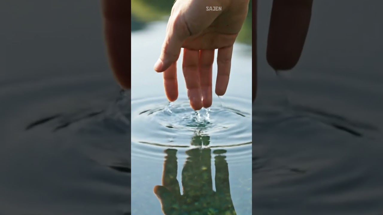 Tapping the Water Surface with Palms