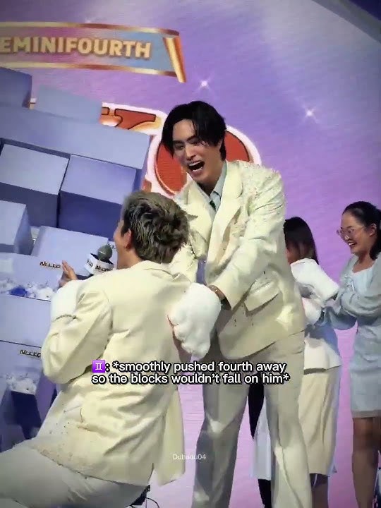 Gem made sure the blocks didn't fall on his fourth😭 #gemini_nt #fourthnattawat #geminifourth