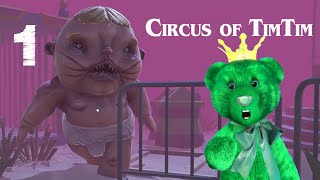 МЕДВЕДЬ GREEN ФНАФ 12-15 Цирк команды - Талисман хоррор 🍀 Circus of TimTim - Mascot Horror Game #1