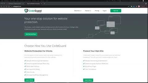 Using Codeguard or similar to backup your website
