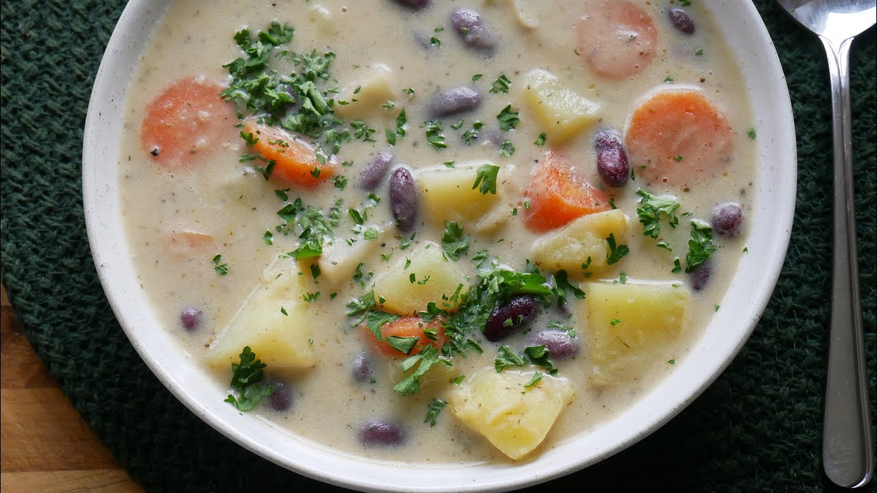 Schnelle Kidneybohnen Kartoffel Suppe (Rezept) || Creamy Potato Soup ... Schnelle Kidneybohnen Kartoffel Suppe (Rezept) || Creamy Potato Soup ...