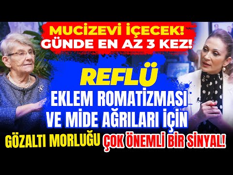 Mucizevi İçecek! Günde 3 Kez! Reflü Eklem Romatizması ve Mide Ağrıları İçin Gözaltı morluğuna DİKKAT