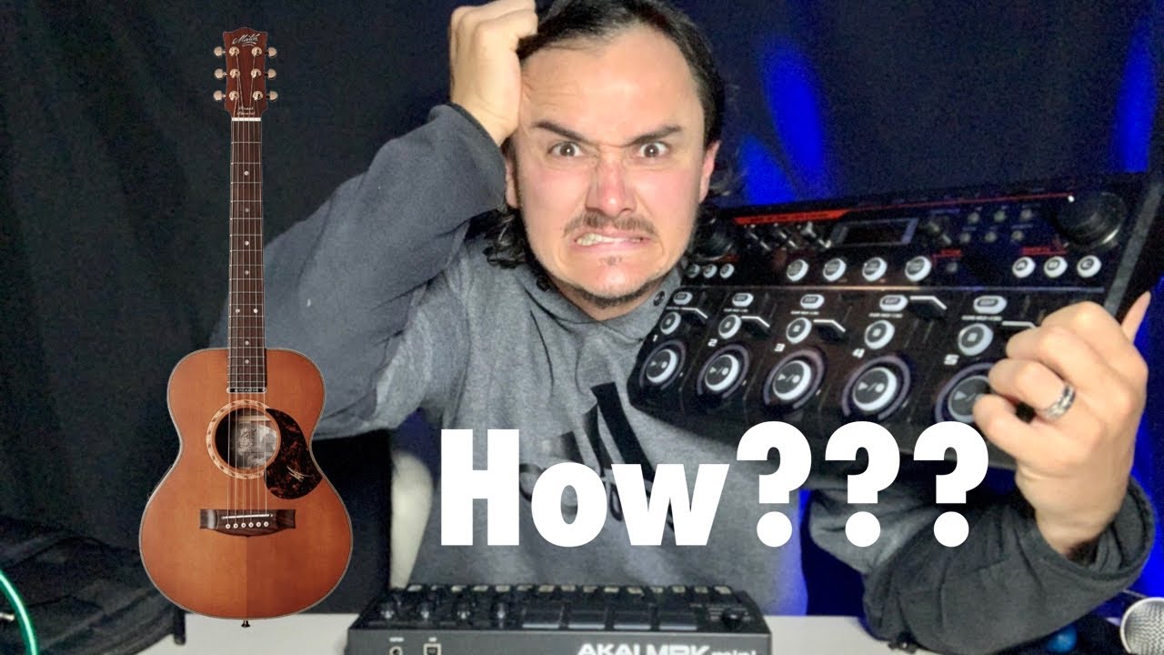 Step by step tutorial - How I use the Boss RC 505 with an acoustic guitar and midi keyboard.