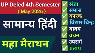 DELED 4th Semester Hindi | Hindi Mairathan class | हिंदी के अति महत्वपूर्ण प्रश्न | Hindi Grammar
