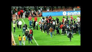 لحظه تتويج المغرب بكأس أمم أفريقيا تحت  سنة في الجزائر  بعد فوز المغرب على السنغال   