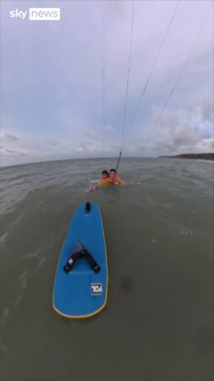 Olympic kitesurfer rescues drowning woman in Brazil