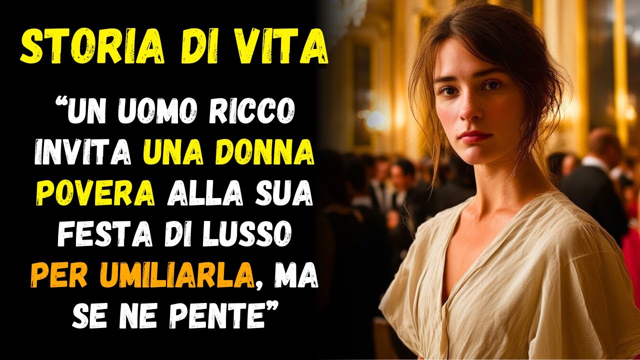 Storia: Un uomo RICCO invita una donna POVERA alla sua festa di lusso ...