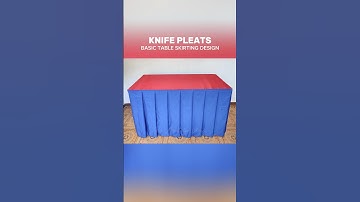 Knife Pleats (Basic Table Skirting Tutorial) #shorts #shortvideo #diy #tableskirting #knifepleats