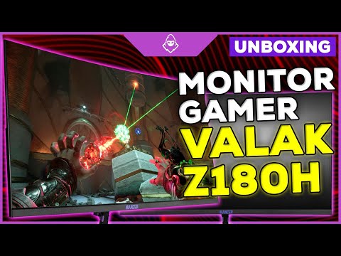 UNBOXING MONITOR GAMER MANCER VALAK Z180H, 24 POL. VA, CURVO, FHD, 1MS, 180HZ