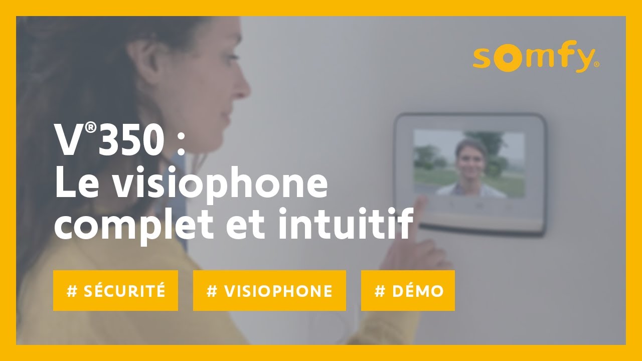 Somfy 1871229 - Interphone connecté, Visiophone V®350 Connect