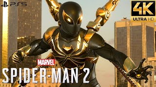 Marvel's Spider-Man 2 PS5 - Iron Spider Armor Suit Free Roam Gameplay (4K 60FPS)