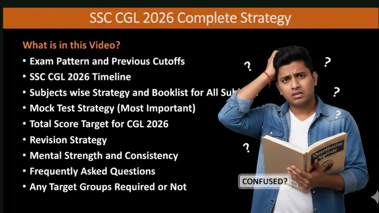 Complete Preparation Strategy for SSC CGL 2026 || Genuine Guidance # ...