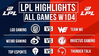 LPL Highlights ALL GAMES Week 1 Day 4 | LPL 2026 Split 3