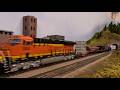 Realistic HO Scale BNSF Freight Train