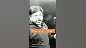 What is gap certificate? #shorts #gapcertificate #dropper