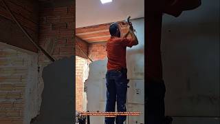 Fast Wall Demolition and Renovation Process | Skilled Masonry Work Inside a House