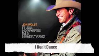 Jon Wolfe - I Don't Dance (Official Audio Track) chords
