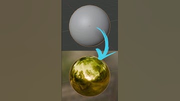 Blender Gold Material using Principled BSDF shader node #blender #tutorial #cgian
