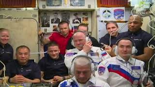 LIVE: Hatch opened after the Soyuz MS-18 spacecraft docked to the ISS