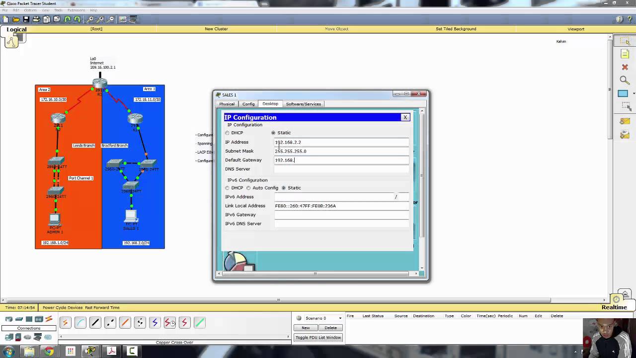 Configuring OSPFv2, LACP & STP