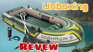 Unboxing perahu karet Intex SEAHAWK 3 • Revew