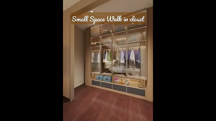 Small space Walk in Closet #interiordesigner #interiordesign #interior #wardrobe #cabinet #shorts