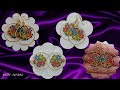 Dangling Hoop Earrings/Multicolour beaded jewelry making easy step-by-step tutorial/Aretes diy