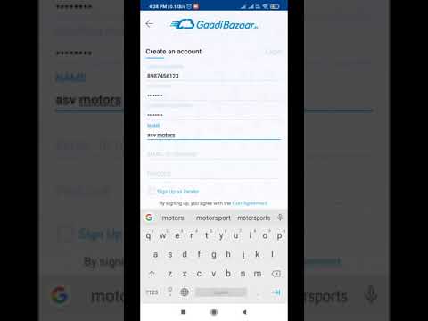GaadiBazaar.in app Registration, GB Registration