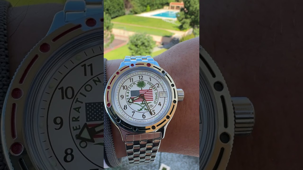 Vostok Amphibia 420065 Operation Desert Shield at scubadudestore.com 