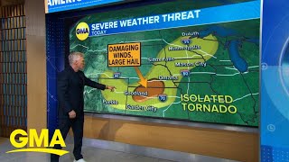 Severe storms on the move, dangerous heat conditions during 4th of July l GMA