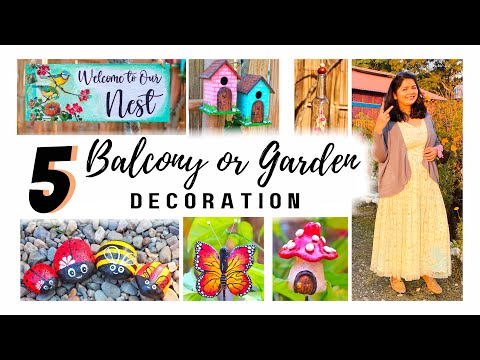 5 Amazing Balcony or Garden Decoration || Garden DIY 🌱 || Balcony Decorating Ideas