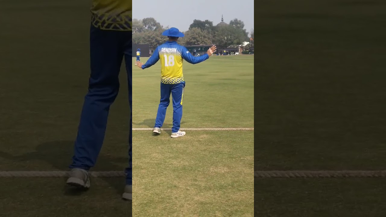 Ipl player ABHINAV MANOHAR IN A RANJI MATCH AT VADODARA, GUJRAT 