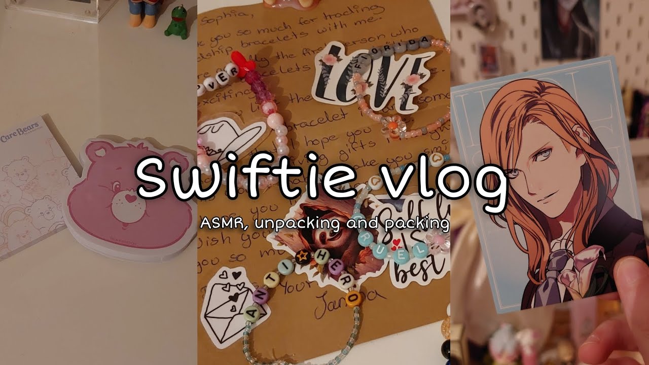 Swiftie vlog | ASMR, packing and unpacking