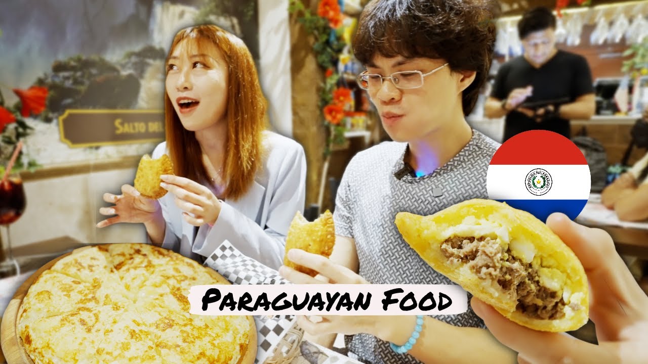 First Time Eating Never Seen Paraguayan Food - Mbeju, Chipa Guasu