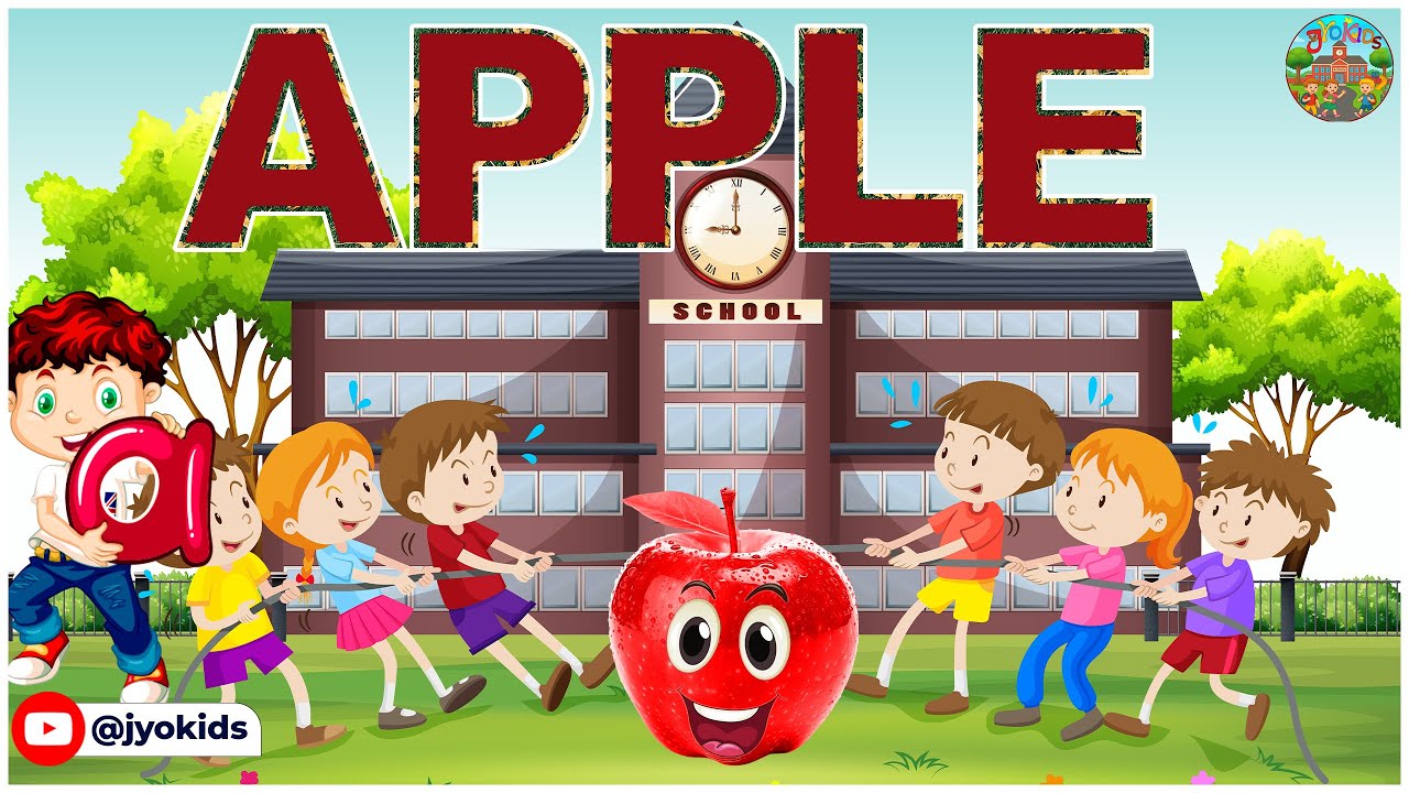 A for Apple 🍎 B for Ball 🏀 | ABCD Alphabet Song | Kids Learning Video # ...
