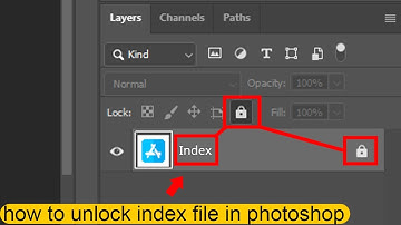How to unlock and edit index image in photoshop