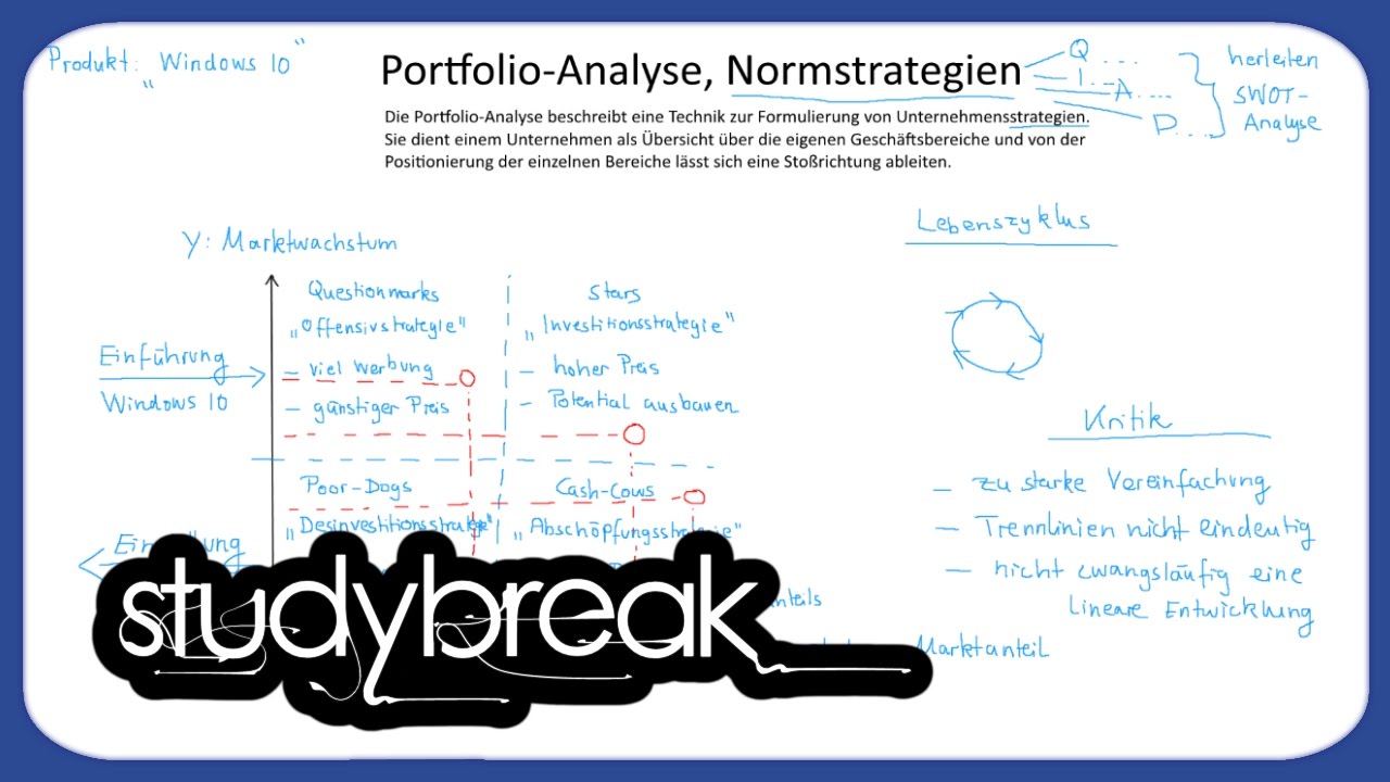 Portfolio Analyse Normstrategien Unternehmensfuhrung Youtube