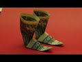 Dollar bill origami boots