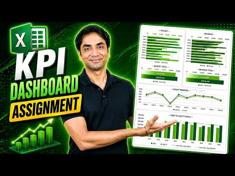 KPI Dashboard Assignment in Excel