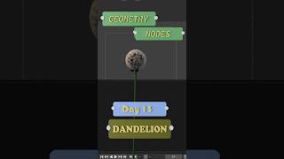 Geometry Nodes Daily 13 Dandelions #geometrynodes #challenge #dandelions #blender3d #daily