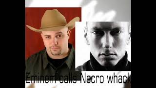 EMNEM CALLED NECRO WHACK LIVE ON RADIO SHOW AND SAYS N-WORD AGAIN!!!!