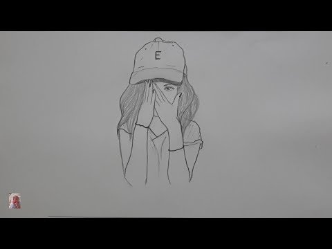 Video Vẽ cô gái, cô gái che mặt dễ thương - Drawing girl,... - youtube