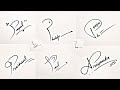 How to draw signature like a billionaire for alphabet p