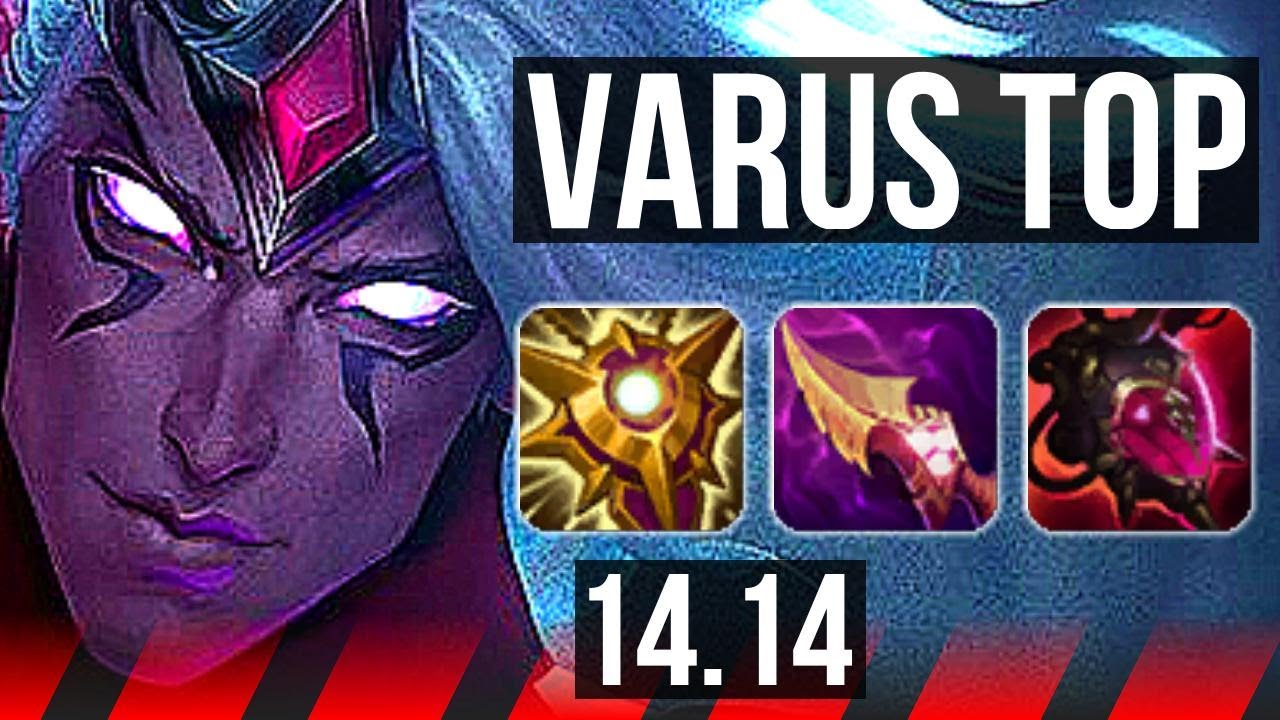 VARUS vs PANTHEON (TOP) | 8/2/6, Rank 10 Varus, Dominating | NA Challenger | 14.14