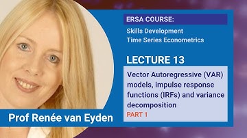 Lecture 13: VAR, impulse response functions (IRFs) and variance decomposition