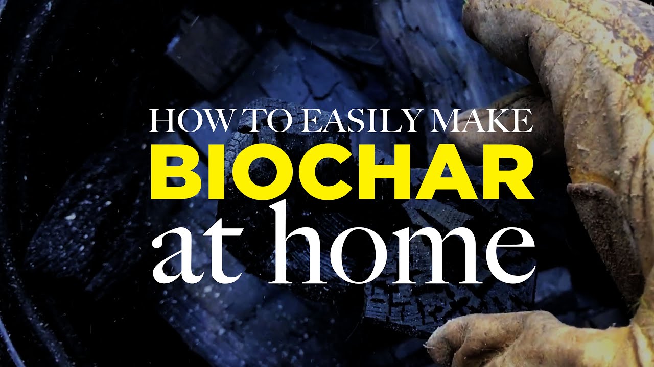 How to Make Biochar at Home (DO NOT USE GALVANIZED CAN) - YouTube